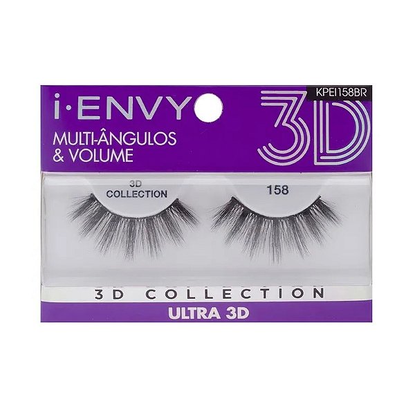 Cílios Postiços 3D Collection i-Envy Ultra 158 - Kiss New York