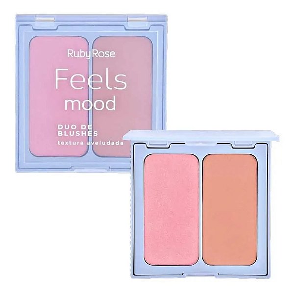 Ruby Rose Feels Mood Cor 03 b20 b40 - Duo de Blushes 14g