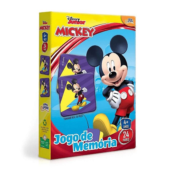 Jogo da Memória Turma do Mickey 24 Pares 8004 - Toyster
