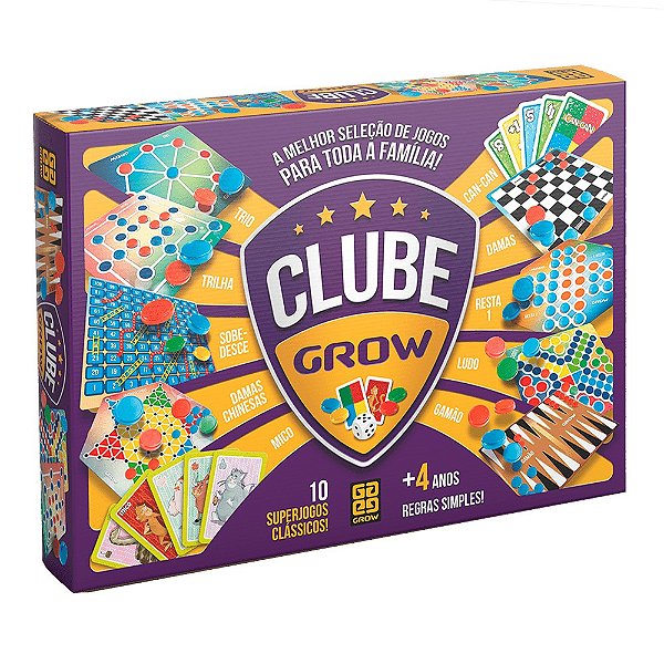 Jogo Clube Grow 10 Jogos Clássicos - Grow