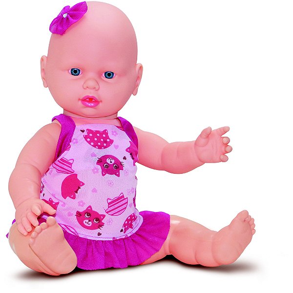 Boneca Bebê Tagarela - Fala, Recita e Canta 45 cm - Sidnyl