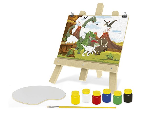 Kit de Pintura Completo - Dinossauros - Junges