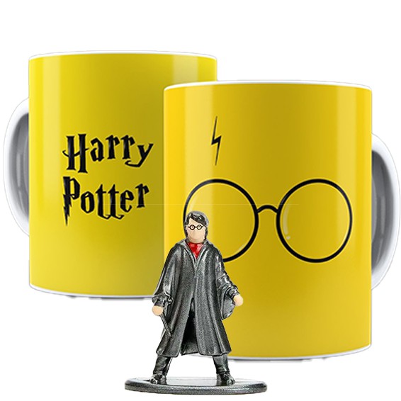 Kit Caneca + Nano MetalFigs Harry Potter