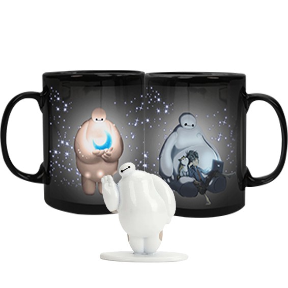 Kit Caneca de Porcelana + Nano MetalFigs Baymax