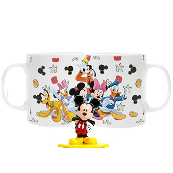 Kit Caneca + Nano MetalFigs Mickey Mouse