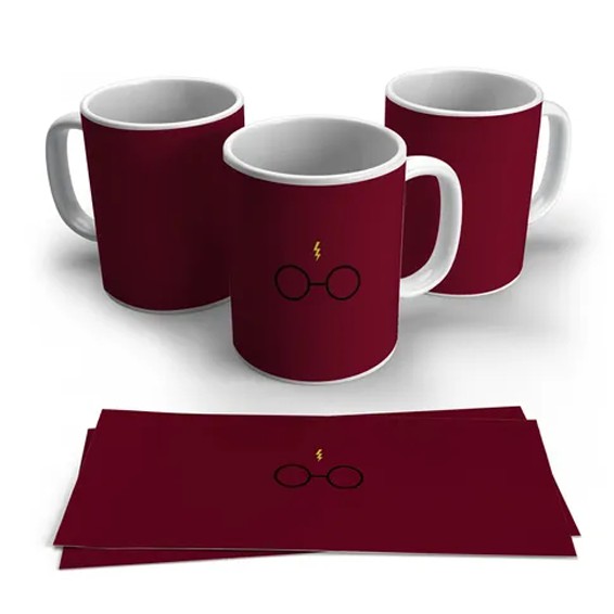 Caneca Porcelana Cicatriz Harry Potter