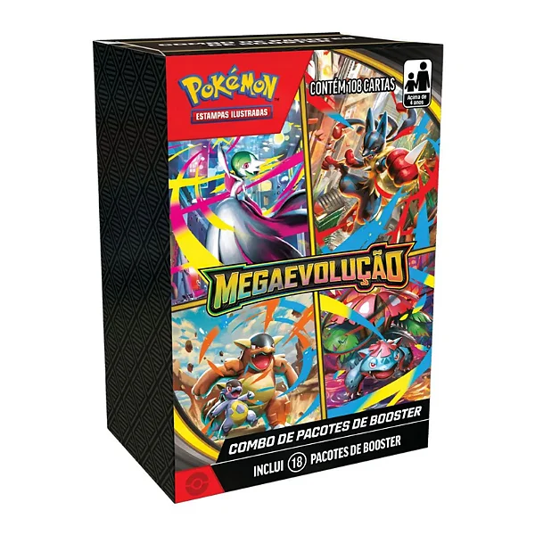 Combo de Pacotes de Booster Megaevolução - Pokémon TCG