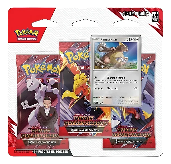 Blister Triplo EV10 Rivais Predestinados Pokémon TCG