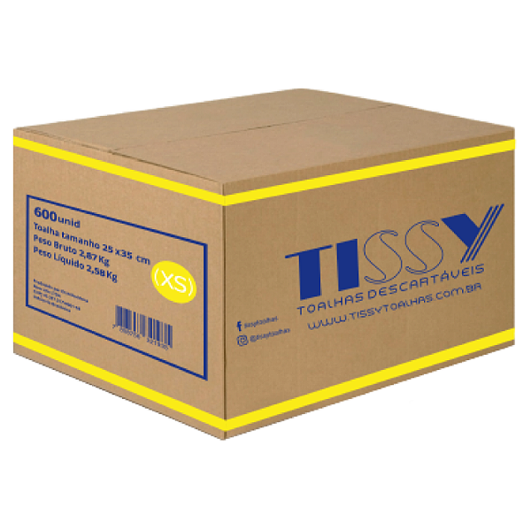 Toalha Descartável Tissy 25x35cm – Caixa 600unid . Uso em clínicas, hospitais,salões, manicure e petshop