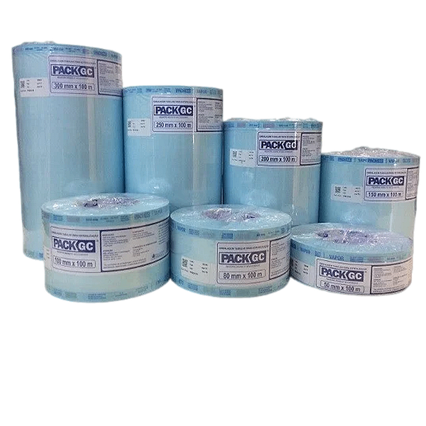Papel Grau Cirúrgico 25cm x 100m para Esterilização Pack GC