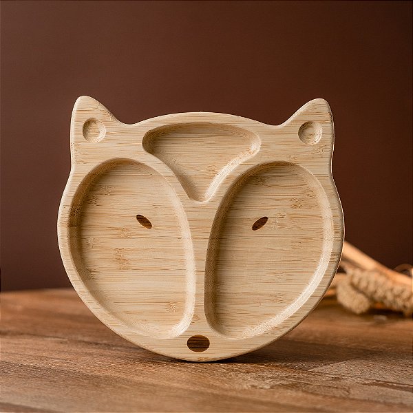 Prato Raposa de Bambu com Ventosa