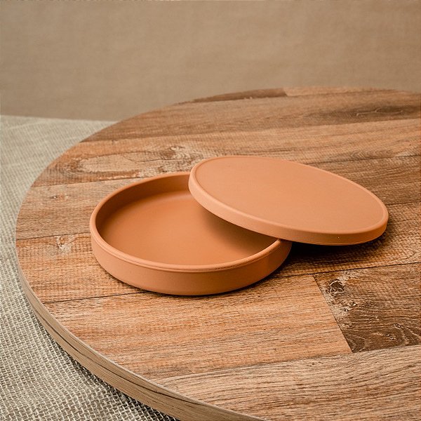 Prato com Tampa de Silicone