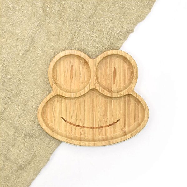 Prato Sapinho de Bambu com Ventosa