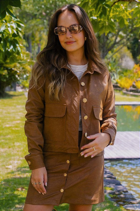 JAQUETA LUIZA COURO