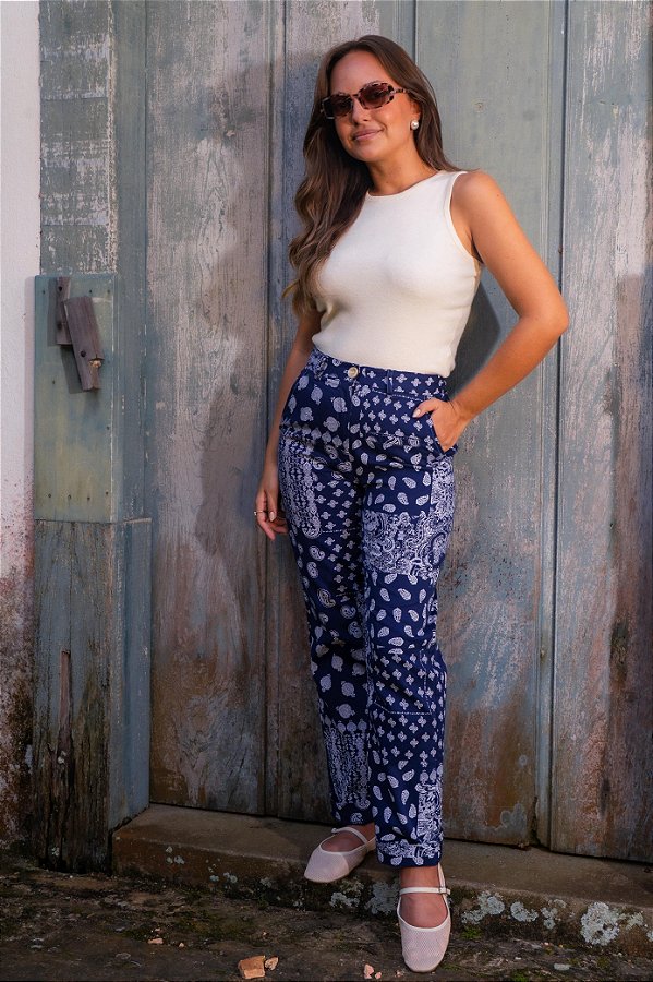 CALÇA ARIANE MARINHO