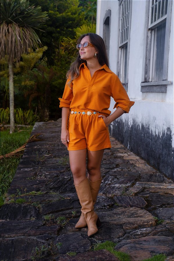 SHORTS DENISE MOSTARDA