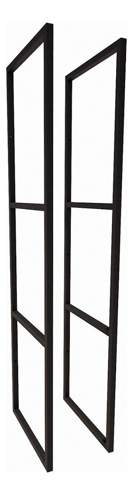 2 Suporte Prateleira Estilo Industrial Parede Teto 100cm