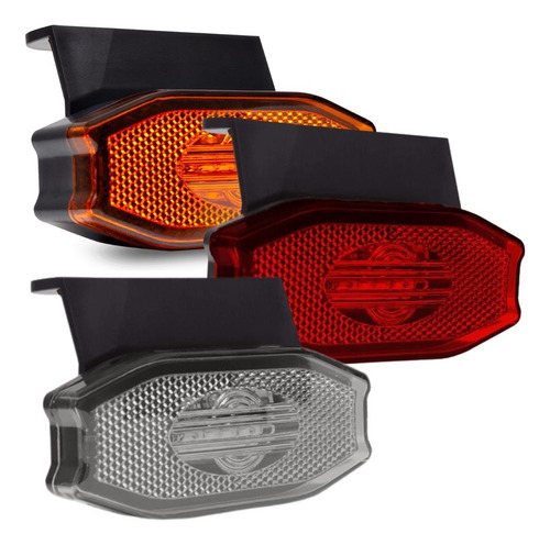 Lanterna Sinaleira Lateral de Led Para Caminhão Carreta Universal Bivolt 12v 24v