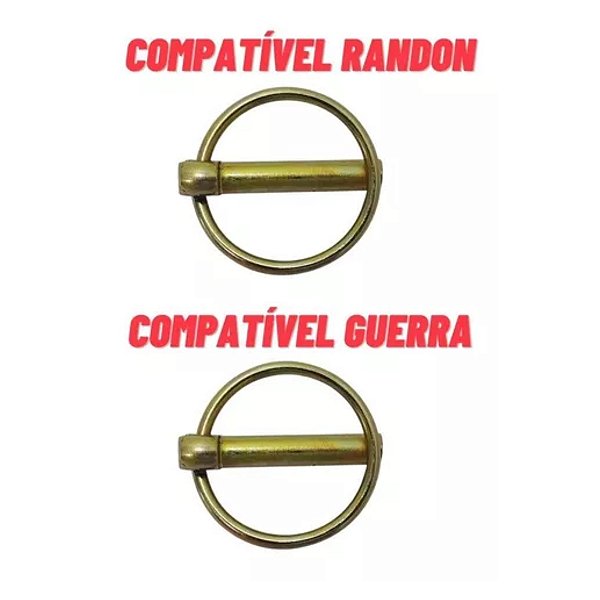 10 Pino Quebra Dedo Trava 1/4 5/16 Com Argola