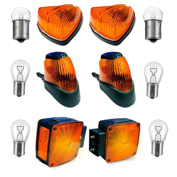 Kit Completo Lanterna + Lampadas Compativel Mercedes Benz 1113 1313 12v