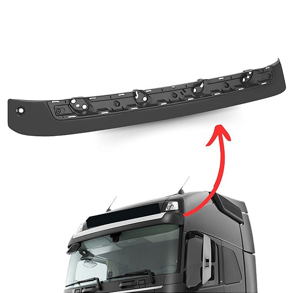 Tapa Sol Quebra Sol Acrílico Compatível Volvo Fh 2015 a 2021