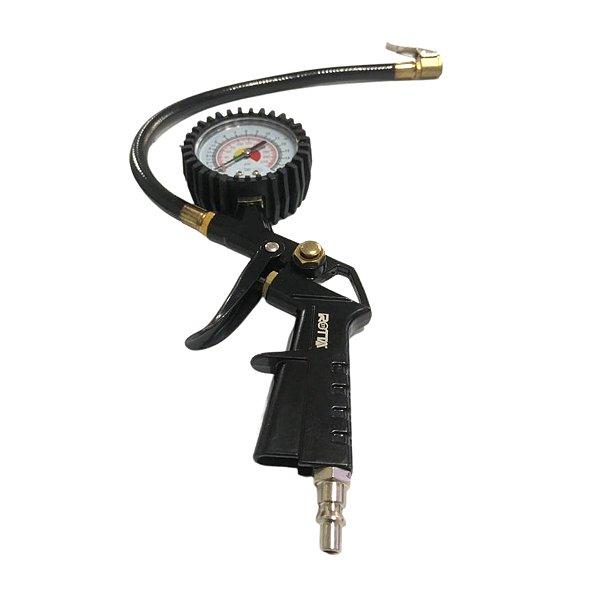 Calibrador Com Visor Pneu Caminhão Carro Moto Saída 1/4