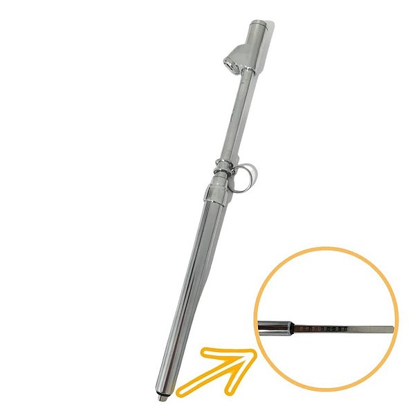 Calibrador de Pneu Duplo Bico Reto 150mm 1/4 Com Medidor