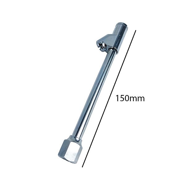 Bico Duplo Reto Encher Pneu Carro Moto Caminhão 15cm