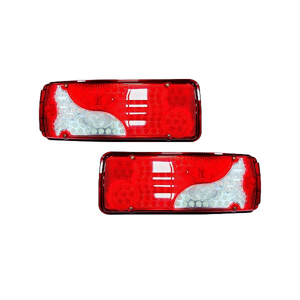 Par Lanterna Traseira Led Compatível Scania Serie 4 124 24v