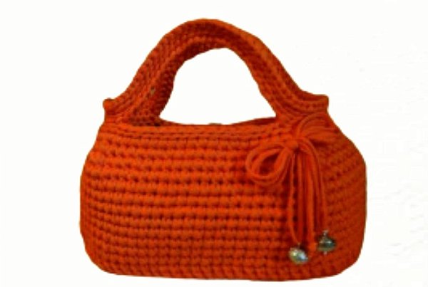 Bolsa small Orange em crochê