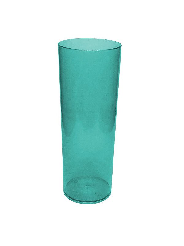 Copo Long Drink 350ml Azul Tiffany Transparente