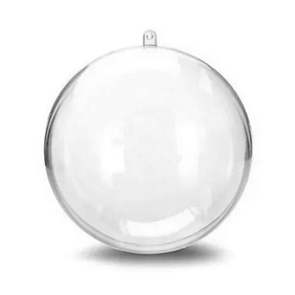 Esfera 8,5cm Transparente C/6 Unid Grande