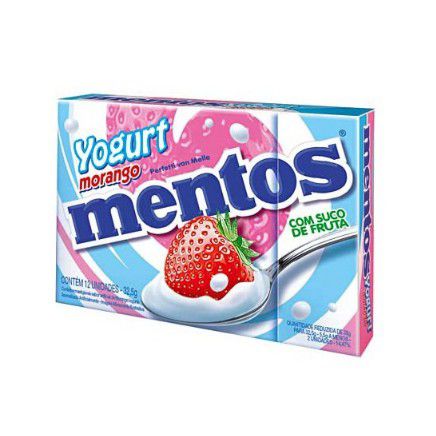 BOX MENTOS YOGURT MORANGO 24,1G
