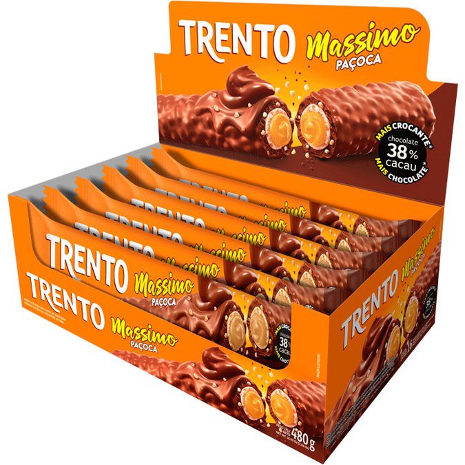 Chocolate TRENTO MASSIMO PAÇOCA 480G 16 X 30G PECCIN