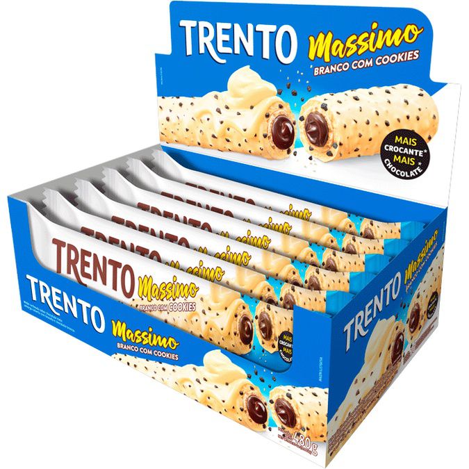 TRENTO MASSIMO BRANCO COOKIES 480G 16 X 30G PECCIN