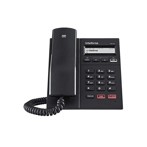 Telefone IP Intelbras TIP 125i, 1 Conta SIP, Preto - 4201251