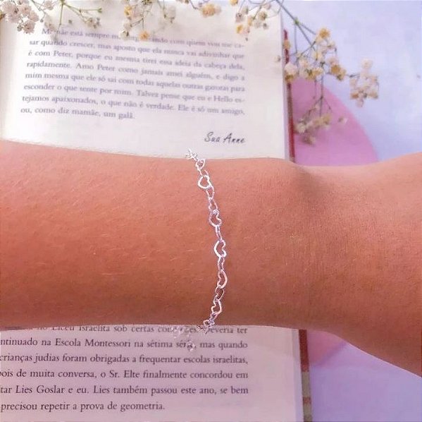 Pulseira Elo de coração