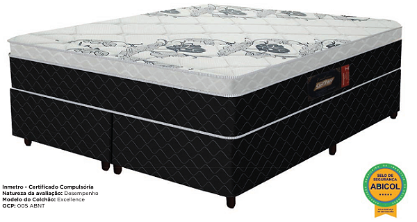 CONJUNTO DE CAMA BOX QUEEN COM COLCHÃO ESPUMA D33
