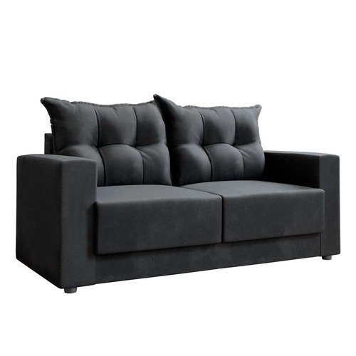 Sofá 2 Lugares sleep  Suede Grafite 140 cm