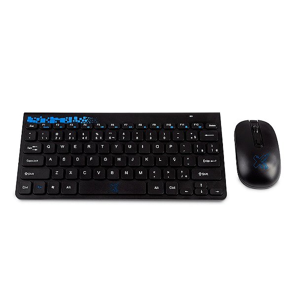 Mouse e Teclado - Kit FreeStyle Series - Maxprint - Slim - Preto - USB - Sem Fio