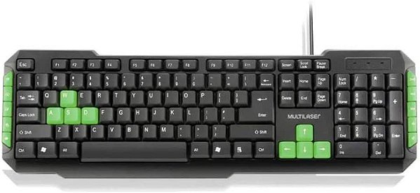 Teclado Gamer Multimedia - USB - Multilaser TC201