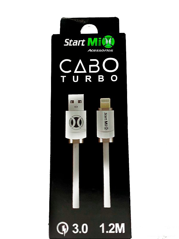 Cabo Turbo - Linha Premium - Start Mix Acessórios - USB para Lightning/IOS