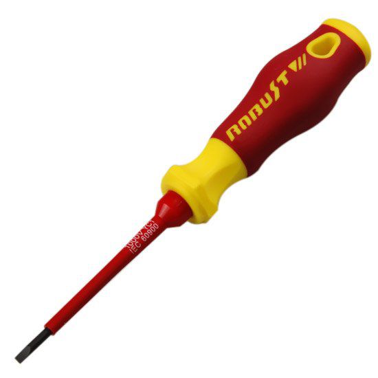 CHAVE DE FENDA SIMPLES ISOLADA 1/8x3" V215R ROBUST