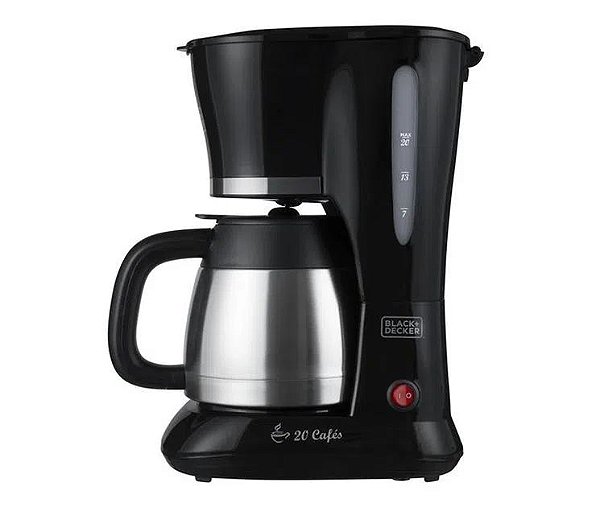 CAFETEIRA C/JARRA TERMICA  BLACK+DECKER CM200I 25 CAFES 220V