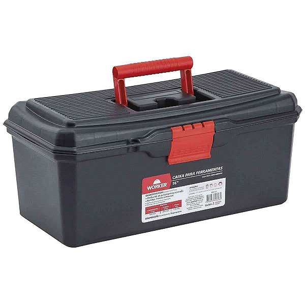 CAIXA FERRAMENTAS 16" 410X210X175MM - WORKER