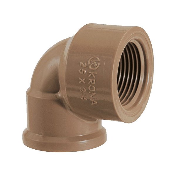 JOELHO 90 SOLDAVEL E ROSCAVEL (LR) 25MM X 3/4 - KRONA
