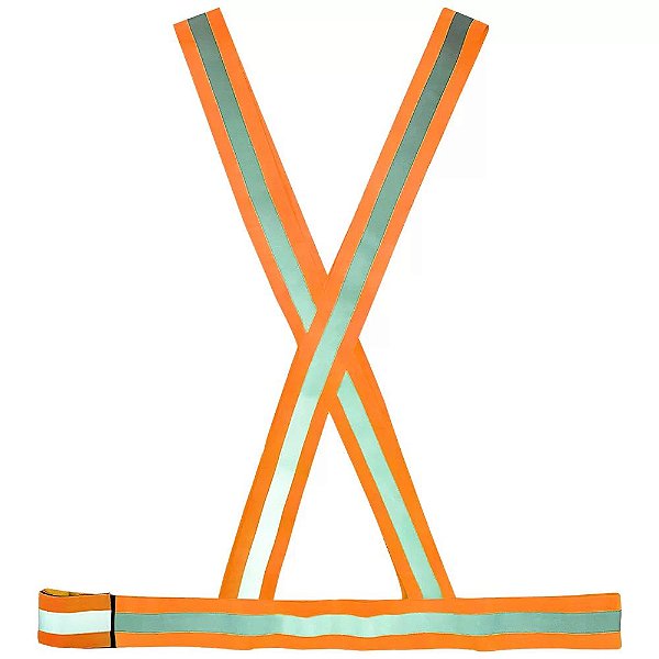 COLETE X - LARANJA C/ REFLETIVO PLASTCOR