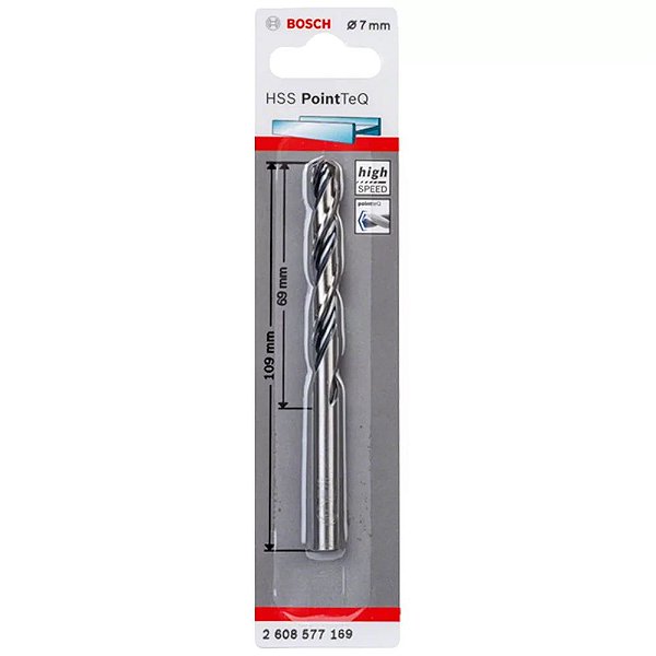BROCA AÇO RAPIDO 7.0 mm 69/109 BOSCH