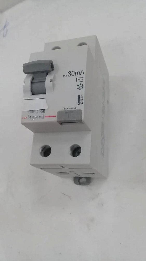INTERRUPTOR DIFERENCIAL RESIDUAL RX3 127/220V-40A-30MA - 2P - PIAL LEGRAND