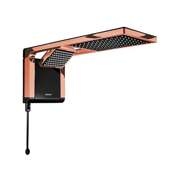 CHUVEIRO ACQUA DUO BLACK/ROSE GOLD 220/6800 - LORENZETTI